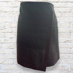 WHBM White House Black Market Asymmetrical Wrap Skirt Size 2